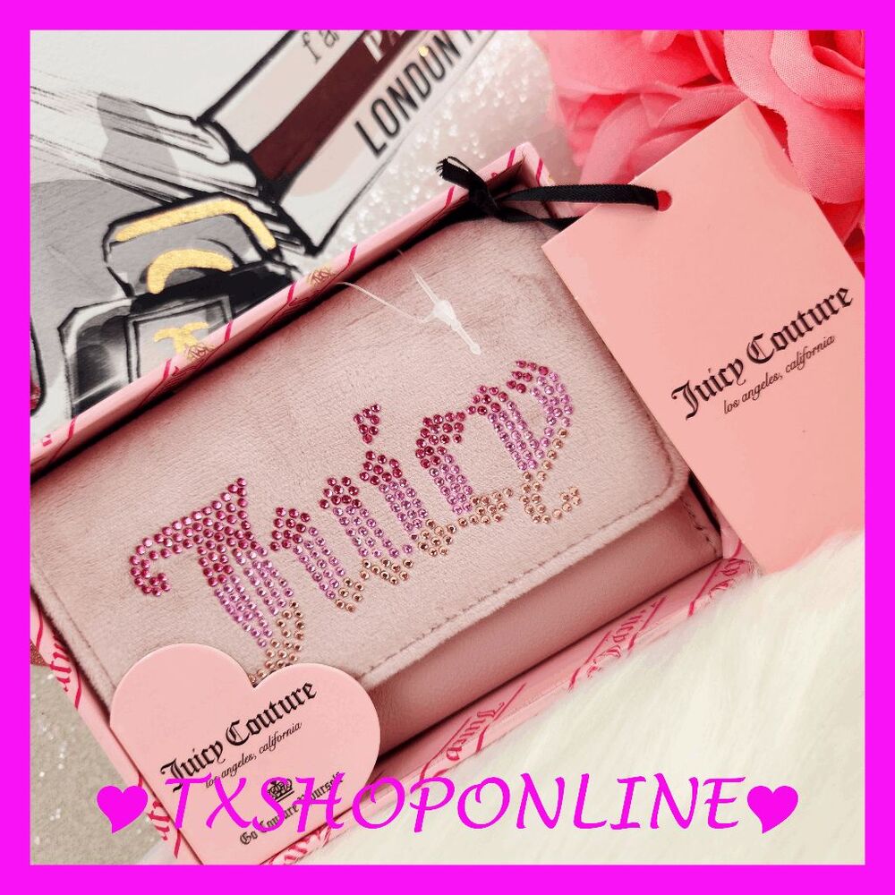 💗🌺{Juicy Couture} be classic double sided trifold box Dusty blush 🌺💗